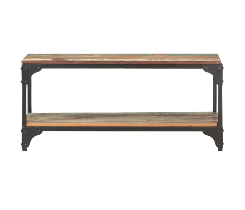 vidaXL Mesa de centro de madera maciza reciclada 90x30x40 cm