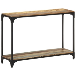 Mesa consola de madera maciza reciclada 110x30x75 cm