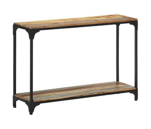 Mesa consola de madera maciza reciclada 110x30x75 cm