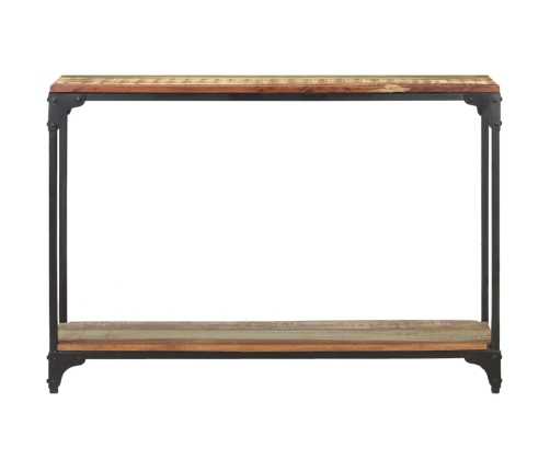 Mesa consola de madera maciza reciclada 110x30x75 cm