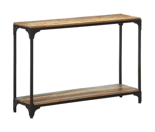 Mesa consola de madera maciza reciclada 110x30x75 cm