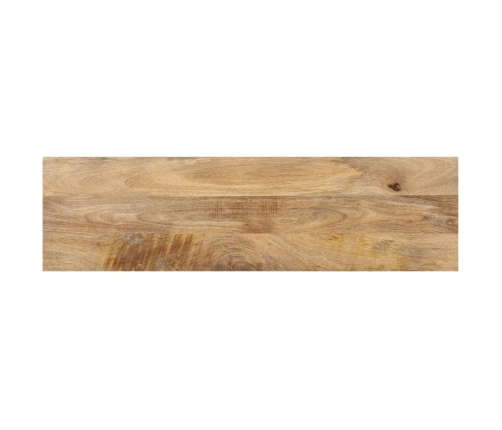 Mesa de centro de madera maciza de mango 90x30x40 cm