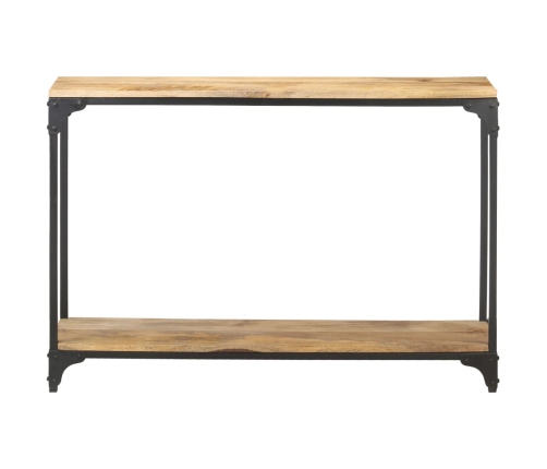 Mesa consola de madera maciza de mango 110x30x75 cm