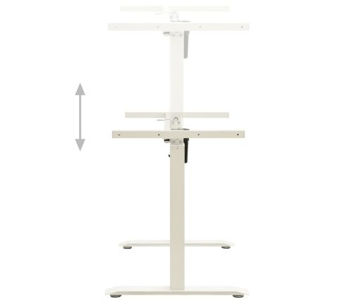 Estructura de escritorio motorizada altura ajustable blanca