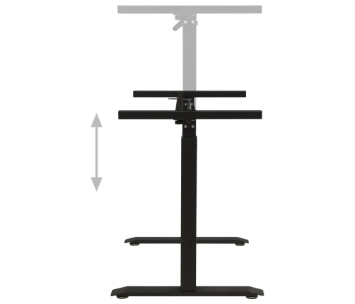 Estructura de escritorio de altura ajustable manivela negro