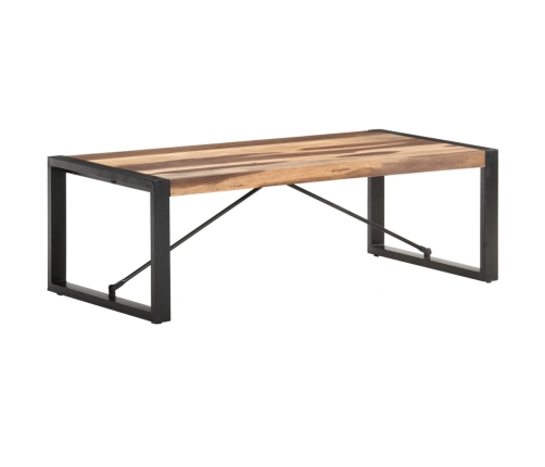 Mesa de centro de madera maciza 120x60x40 cm