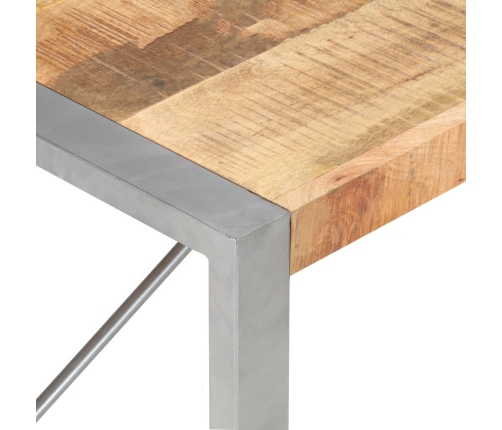 Mesa de centro madera de mango rugosa 120x60x40 cm