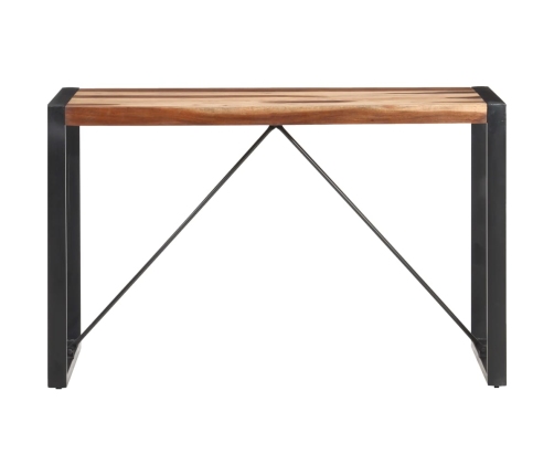 Mesa de comedor madera maciza acabado de sheesham 120x60x75 cm