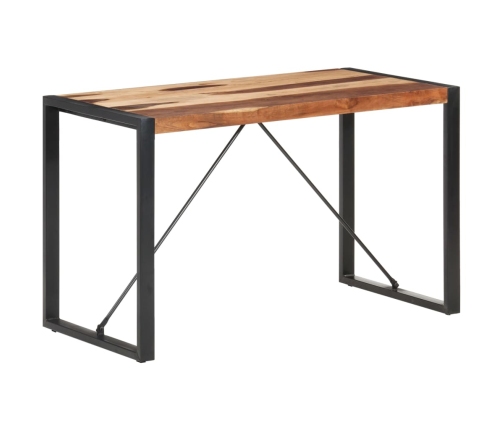 Mesa de comedor madera maciza acabado de sheesham 120x60x75 cm