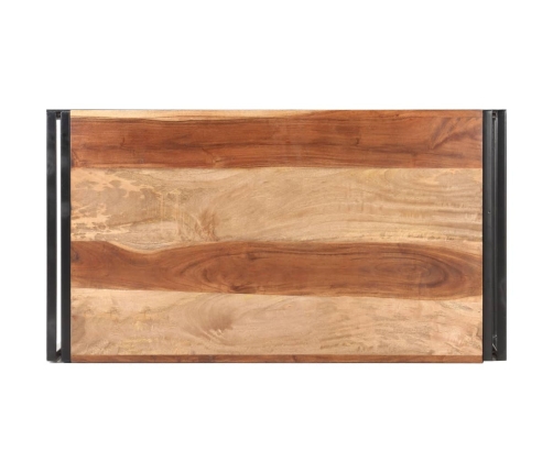 Mesa de centro de madera maciza de acacia 100x55x45 cm