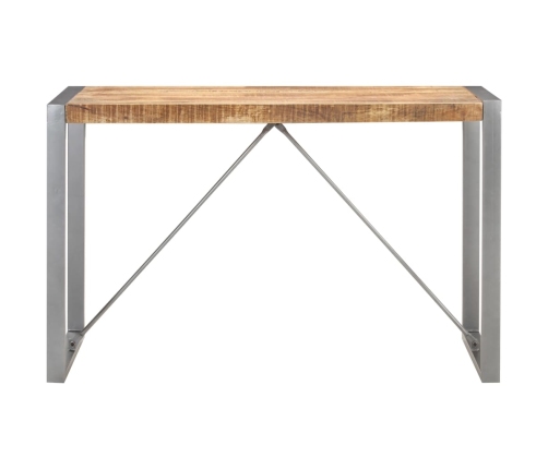 vidaXL Mesa de comedor madera maciza de mango rugosa 120x60x75 cm