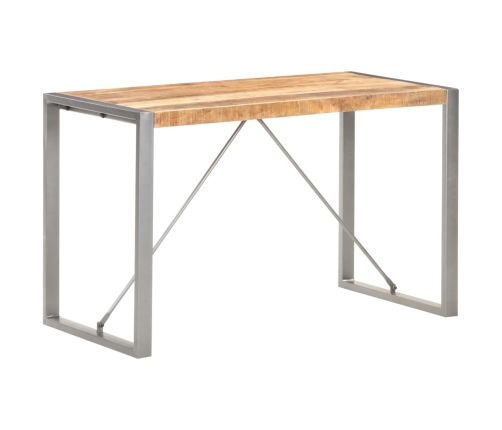 vidaXL Mesa de comedor madera maciza de mango rugosa 120x60x75 cm