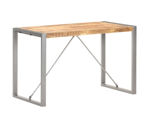 vidaXL Mesa de comedor madera maciza de mango rugosa 120x60x75 cm