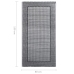 Alfombra de exterior PP gris 80x150 cm