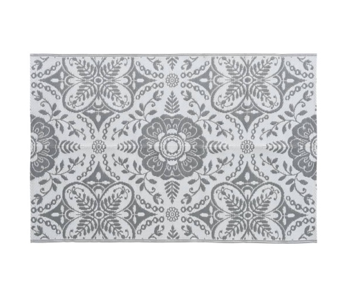 Alfombra de exterior PP ARAKIL gris claro 120x180 cm