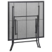 Mesa plegable de malla de acero antracita 80x80x72 cm