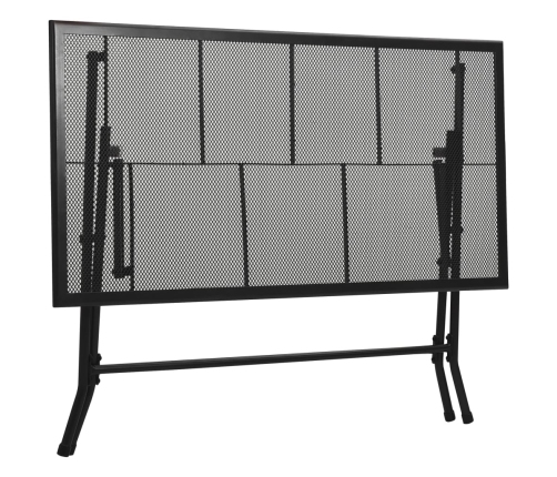 vidaXL Mesa plegable de malla de acero antracita 120x60x72 cm