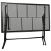 vidaXL Mesa plegable de malla de acero antracita 120x60x72 cm