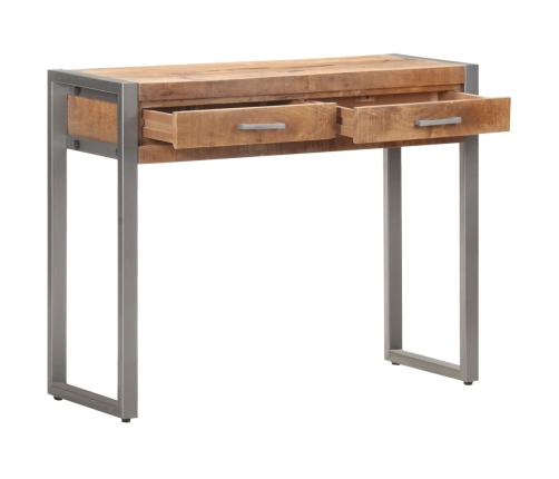 Mesa consola de madera maciza de mango 95x35x75 cm