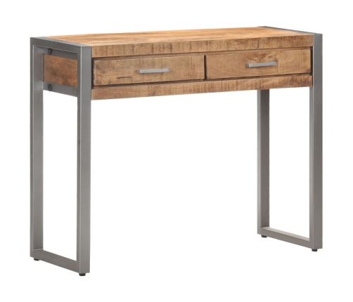 Mesa consola de madera maciza de mango 95x35x75 cm