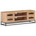 Mueble de TV de madera maciza de acacia 110x30x40 cm