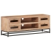 Mueble de TV de madera maciza de acacia 110x30x40 cm