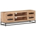 Mueble de TV de madera maciza de acacia 110x30x40 cm