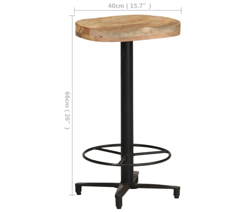 Taburetes de cocina 2 unidades madera maciza de mango 66 cm