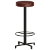 Taburetes de barra de cocina 2 unidades cuero auténtico 76 cm