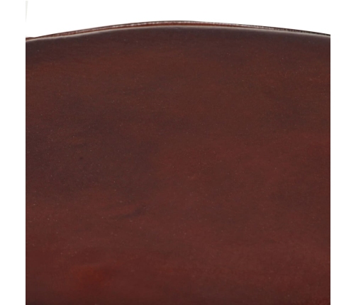 Taburetes de barra de cocina 2 unidades cuero auténtico 76 cm