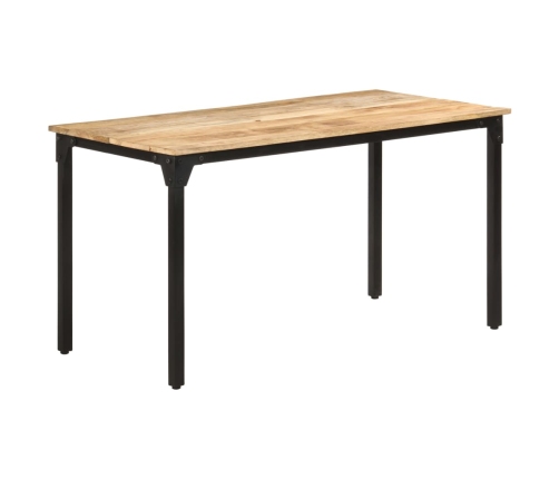 Mesa de comedor madera de mango rugosa 140x70x76 cm