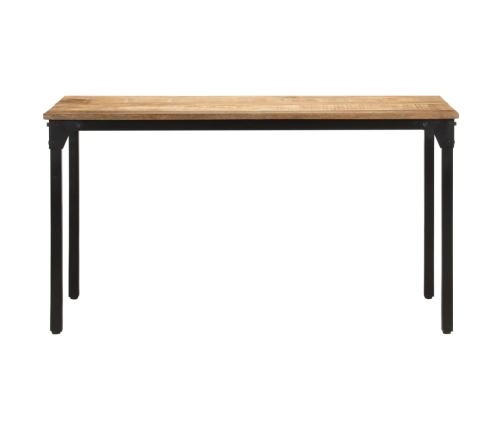 Mesa de comedor madera de mango rugosa 140x70x76 cm