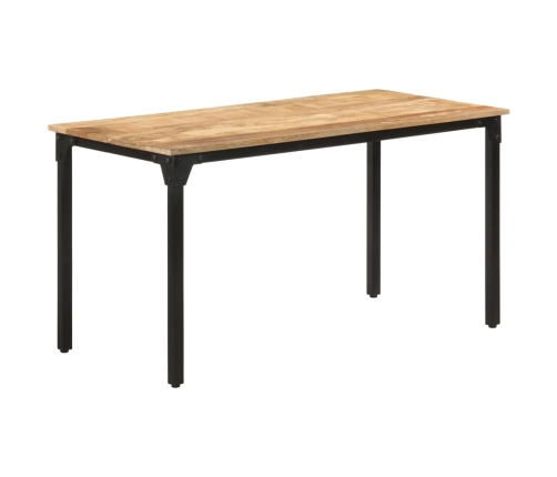 Mesa de comedor madera de mango rugosa 140x70x76 cm