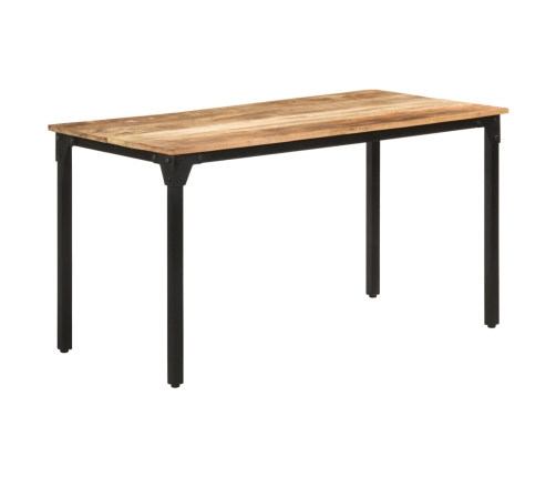 Mesa de comedor madera de mango rugosa 140x70x76 cm