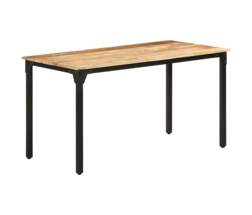 Mesa de comedor madera de mango rugosa 140x70x76 cm