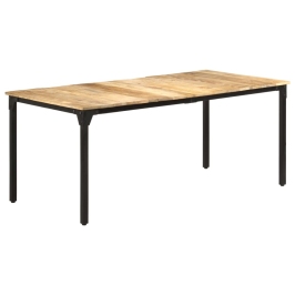 Mesa de comedor madera de mango rugosa 180x90x76 cm