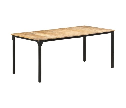 vidaXL Mesa de comedor madera de mango rugosa 180x90x76 cm