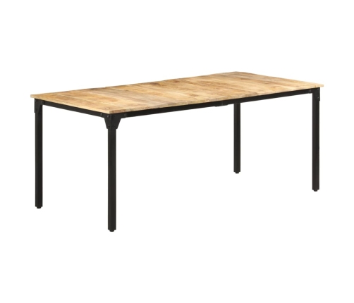 vidaXL Mesa de comedor madera de mango rugosa 180x90x76 cm