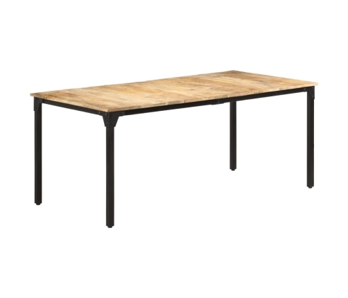 vidaXL Mesa de comedor madera de mango rugosa 180x90x76 cm