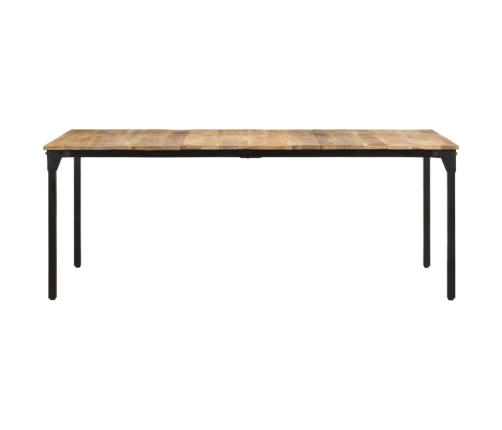 Mesa de comedor madera de mango rugosa 200x100x76 cm