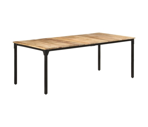 Mesa de comedor madera de mango rugosa 200x100x76 cm