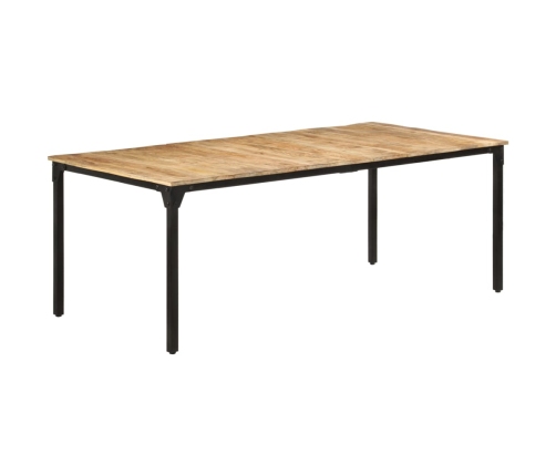 Mesa de comedor madera de mango rugosa 200x100x76 cm