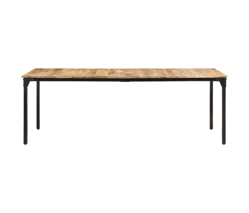 Mesa de comedor madera de mango rugosa 220x100x76 cm