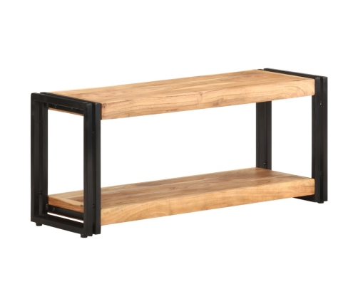 Mueble para TV de madera maciza de acacia 90x30x40 cm