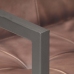 Sillas de comedor voladizad 2 uds cuero real marrón desgastado