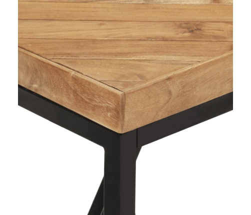 vidaXL Mesa de comedor madera maciza de acacia y mango 120x60x76 cm