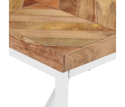 Mesa de comedor de madera maciza de mango y acacia 140x70x76 cm