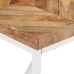 vidaXL Mesa de comedor de madera maciza de mango y acacia 140x70x76 cm