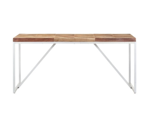 Mesa de comedor madera maciza de acacia y mango 160x70x76 cm