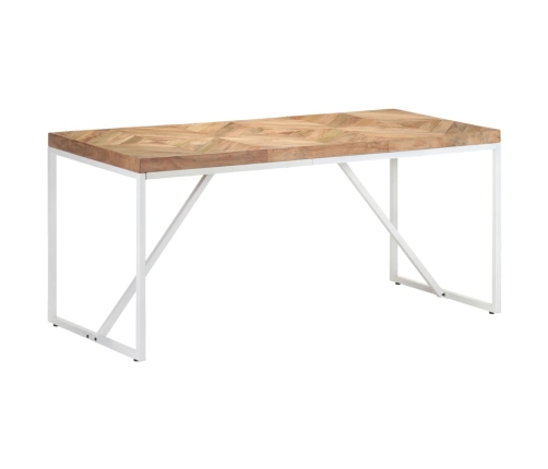 Mesa de comedor madera maciza de acacia y mango 160x70x76 cm